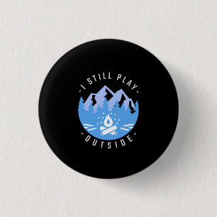 Funny Camping Zitat Urlaub Geschenk Button