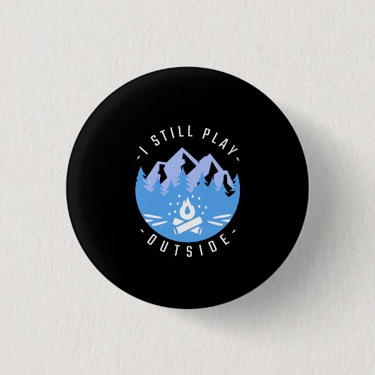 Funny Camping Zitat Urlaub Geschenk Button (Vorderseite)