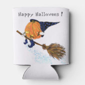 Funny Can Cooler Halloween Hexenkürbis Flying Dosenkühler (Rückseite)