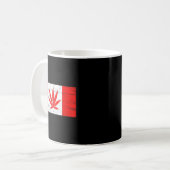 Funny Canada &amp; Weed Leaf! Canadian New Flag Jo Kaffeetasse (Vorderseite Links)