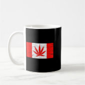 Funny Canada &amp; Weed Leaf! Canadian New Flag Jo Kaffeetasse (Links)