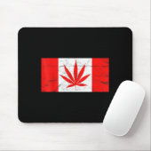 Funny Canada & Weed Leaf! Canadian New Flag Jo Mousepad (Mit Mouse)