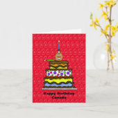 Funny Canada Day Birthday Card Karte (Gelbe Blume)