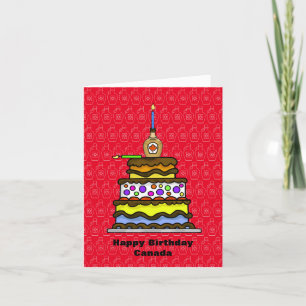 Funny Canada Day Birthday Card Karte