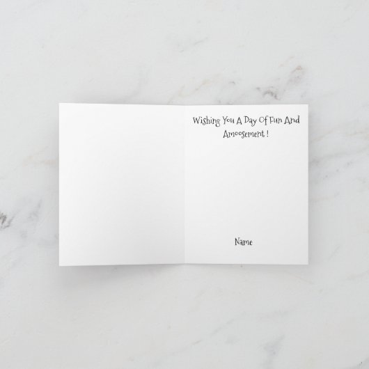 Funny Canada Day Moose Card Karte (Innenseite)