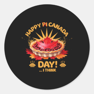 Funny Canada Day und stolz Patriotic Canadian 1 Runder Aufkleber