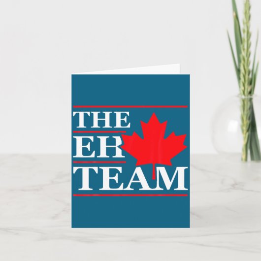 Funny Canada Eh Team Canadian Comedy Sarcasm Map Karte (Vorderseite)