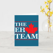 Funny Canada Eh Team Canadian Comedy Sarcasm Map  Karte (Gelbe Blume)