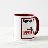 Funny Canada Elch und Biber mit Ahornsirup Tasse (VorderseiteRechts)