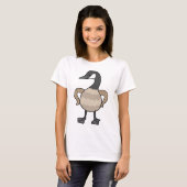 Funny Canada Goose Beängstigend Big Goose Graphic T-Shirt (Vorne ganz)