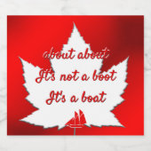 Funny Canada Labels über das kanadische Beer-Flasc Bierflaschenetikett (Einzelnes Label)