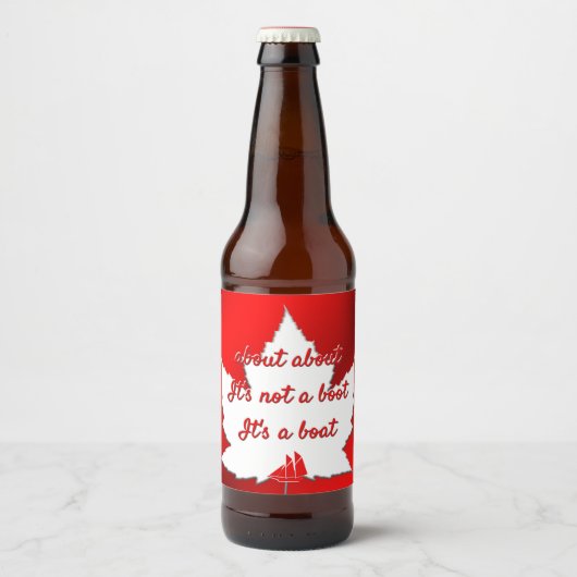 Funny Canada Labels über das kanadische Beer-Flasc Bierflaschenetikett (Vorderseite)