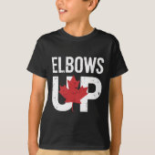 Funny Canada Meme Elbows Up T-Shirt (Vorderseite)