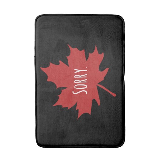 Funny Canadian Badematte (Vorderseite Vertikal)