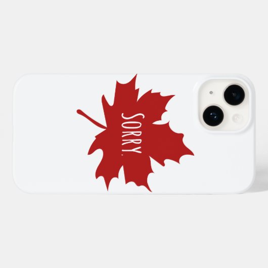 Funny Canadian Case-Mate iPhone Hülle (Rückseite (Horizontal))