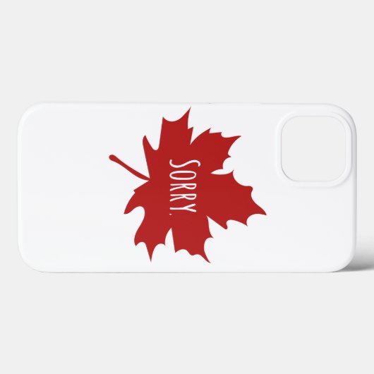 Funny Canadian Case-Mate iPhone Hülle (Rückseite (Horizontal))