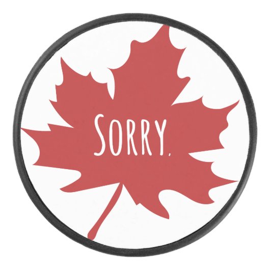 Funny Canadian Eishockey Puck (Vorderseite)