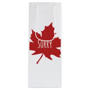 Funny Canadian Geschenktüte Für Weinflaschen