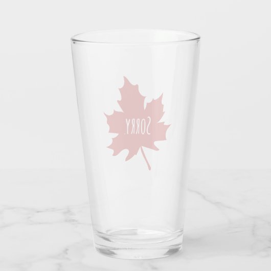 Funny Canadian Glas (Rückseite)