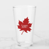 Funny Canadian Glas (Vorderseite)