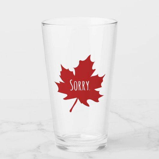 Funny Canadian Glas (Vorderseite)