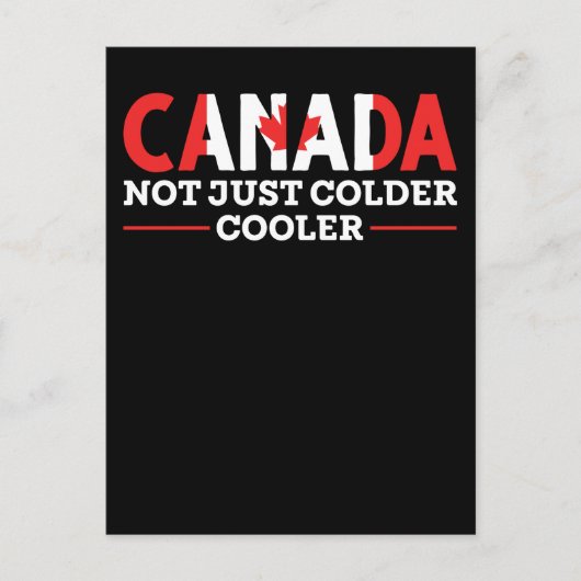 Funny Canadian Joke Maple Leaf Cool Kanada Postkarte (Vorderseite)