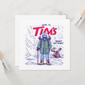 Funny Canadian-Kaffee Karte (Vorderseite/Rückseite Beispiel)