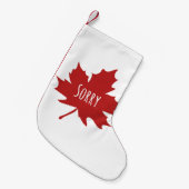 Funny Canadian Kleiner Weihnachtsstrumpf (Vorderansicht (hängend))