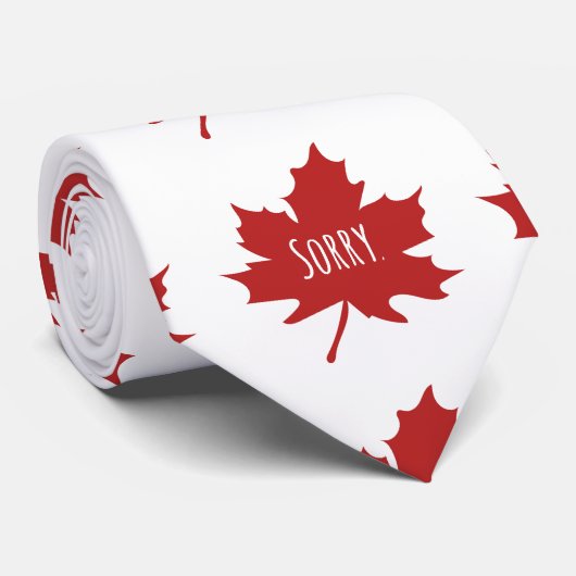 Funny Canadian Krawatte (Gerollt)