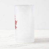 Funny Canadian Mattglas Bierglas (Mittel)