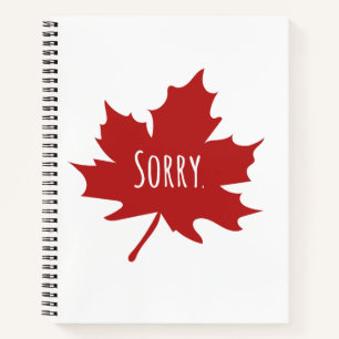 Funny Canadian Notizblock