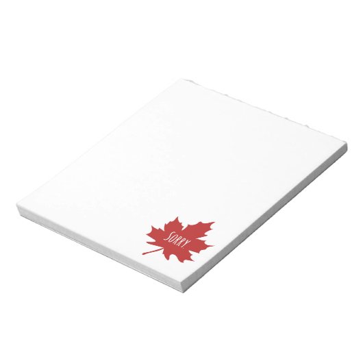 Funny Canadian Notizblock (Rotiert)
