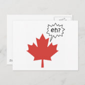 Funny Canadian Postkarte (Vorne/Hinten)