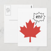 Funny Canadian Postkarte (Vorne/Hinten)