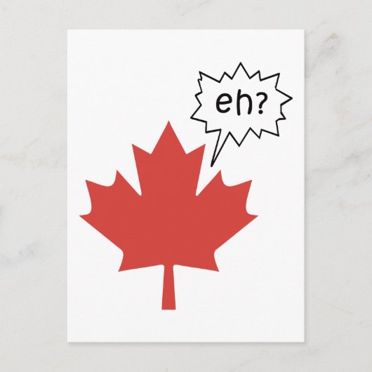 Funny Canadian Postkarte (Vorderseite)