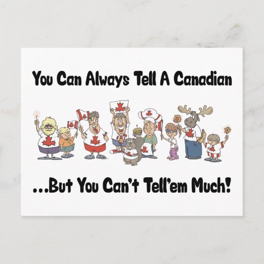 Funny Canadian Postkarte (Vorderseite)