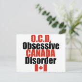 Funny Canadian Postkarte (Stehend Vorderseite)