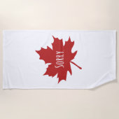 Funny Canadian Strandtuch (Vorderseite)