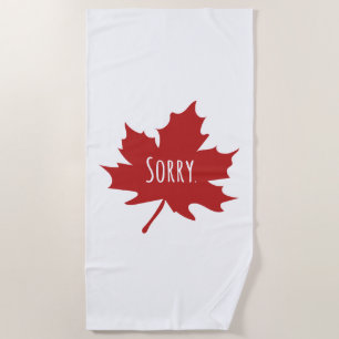 Funny Canadian Strandtuch
