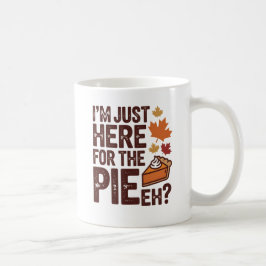 Funny Canadian Thanksgiving Pie 'Eh' Retro Fall  Kaffeetasse