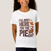 Funny Canadian Thanksgiving Pie 'Eh' Retro Fall T-Shirt (Vorderseite)