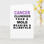 Funny Cancer Birthday Card Karte (Gelbe Blume)