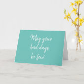 Funny Cancer Chemo Ovarian Aquamarin Get Well Card Karte (Gelbe Blume)