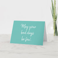Funny Cancer Chemo Ovarian Aquamarin Get Well Card