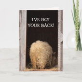 Funny Cancer ermutigend Sheep Karte (Vorderseite)