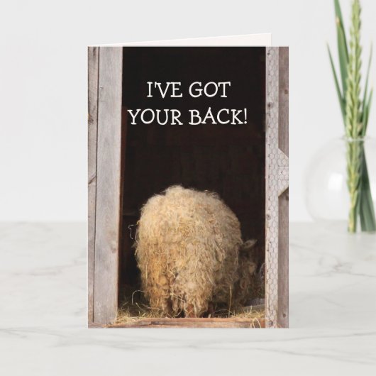 Funny Cancer ermutigend Sheep Karte (Vorderseite)