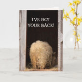 Funny Cancer ermutigend Sheep Karte (Gelbe Blume)