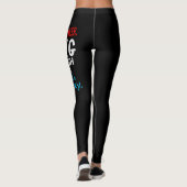Funny Cancer Fighter Inspiration Zitat Chemo Pat Leggings (Rückseite)