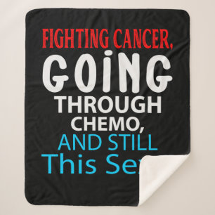 Funny Cancer Fighter Inspiration Zitat Chemo Pat Sherpadecke