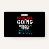 Funny Cancer Fighter Inspirational Quote Chemo Ausweis (Vorderseite)